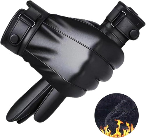 Guanti pelle uomo inverno - pelle,