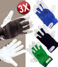 3 pz GUANTI LAVORO IN PELLE