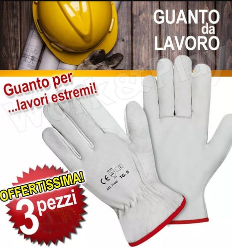 Paia guanti lavoro - 3, in