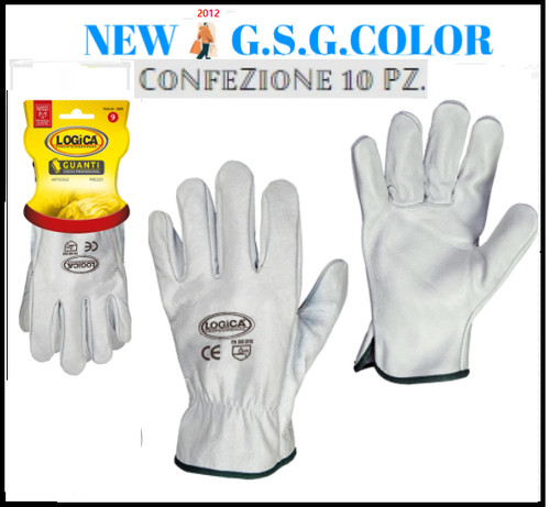 Guanti lavoro colore bianco - guanti,