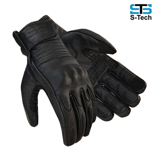 Guanti moto pelle uomo - in,