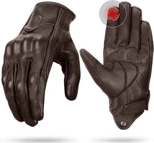 Guanti moto pelle - guanti,