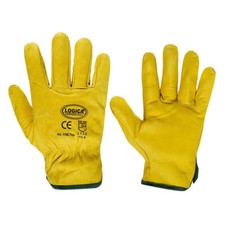 Guanti in pelle fiore alta